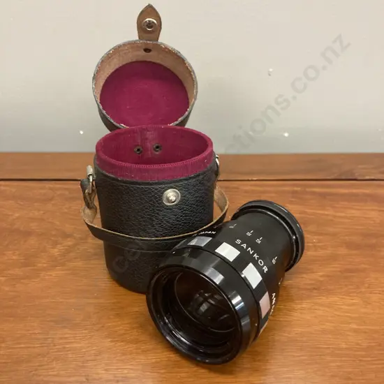 Sankor 16mm Anamorphic 16 F Projection Lens With Sangor Case (Hoya 49mm Filter Ring Mounted At Base?)